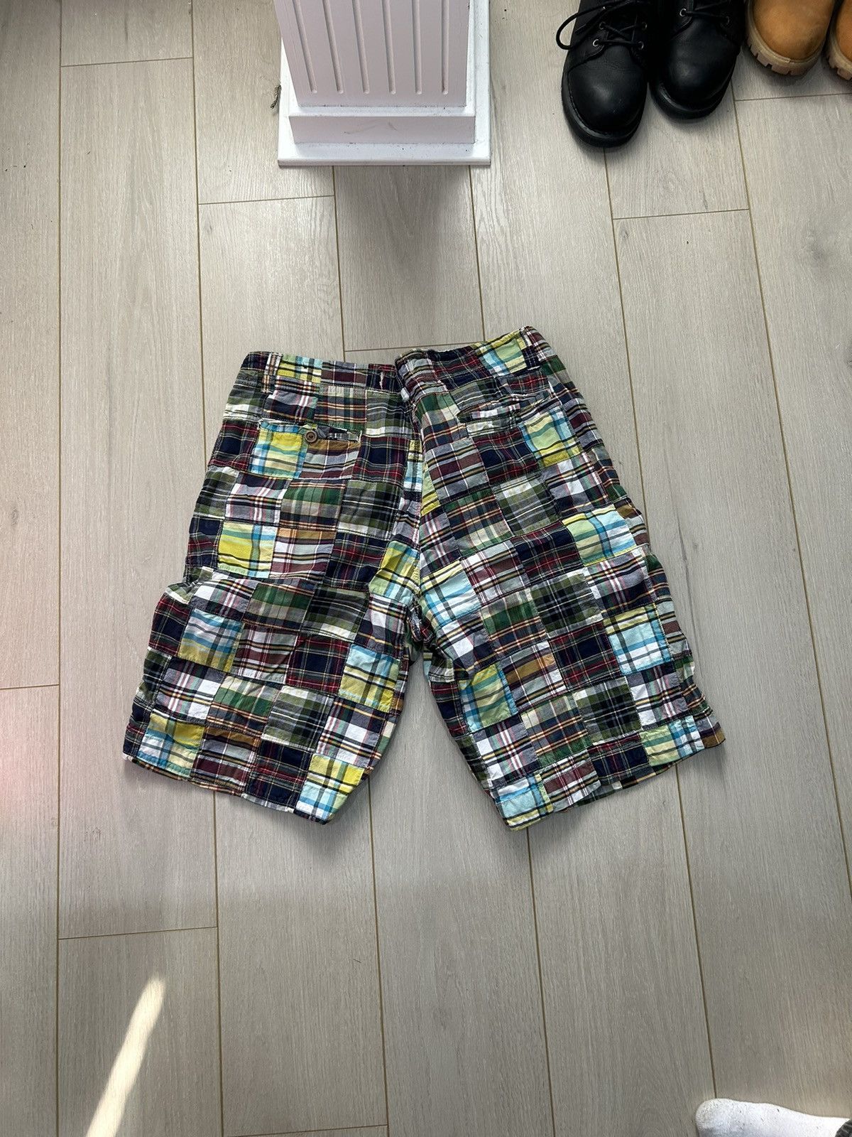 Vintage Y2K Patchwork Cargo Shorts Size US 38 / EU 54 - 3 Thumbnail