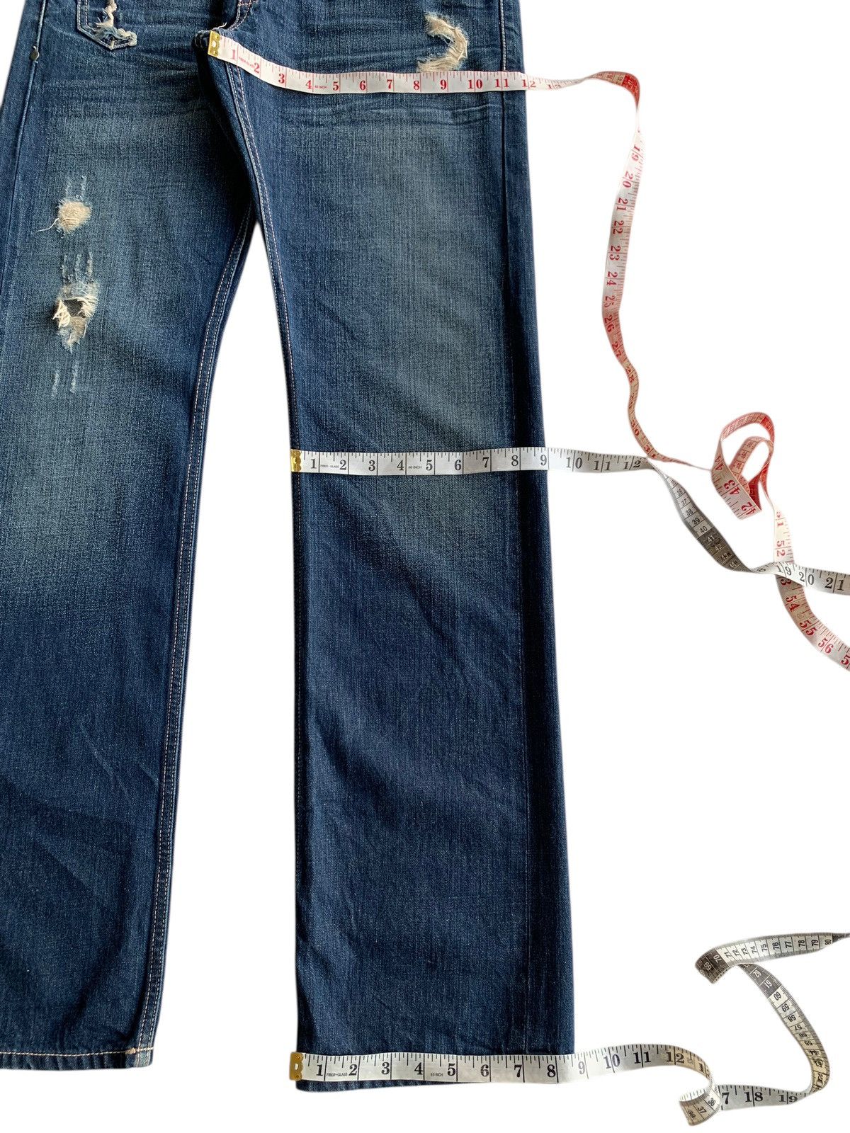 If Six Was Nine TAVERNITI SO JEANS SELVEDGE BUTTON FLY JAPANESE DENIM Size US 33 - 19 Thumbnail
