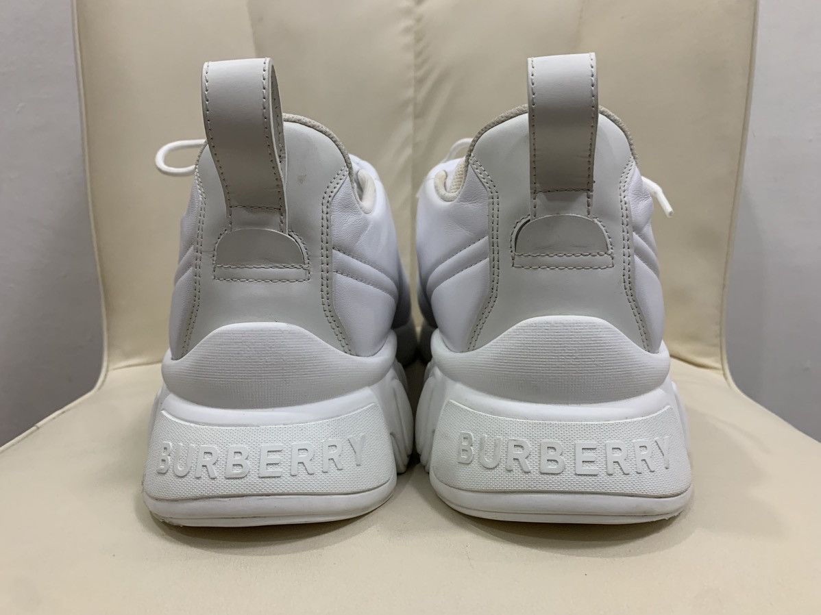 Burberry BURBERRY AUXBURTON LEATHER QUILTED SNEAKERS Size US 12 / EU 45 - 12 Thumbnail