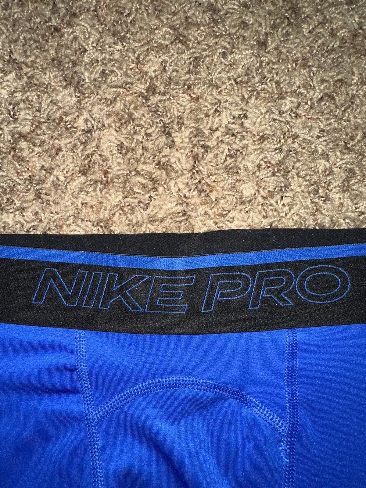 Nike Nike Pro Cool Training Compression Blue Shorts Size US 34 / EU 50 - 2 Thumbnail