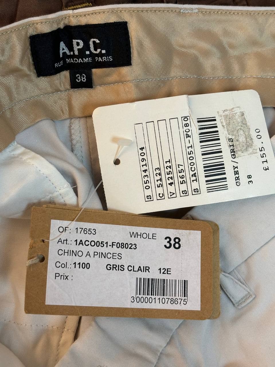 A.P.C. Womens A.P.C. Gray Chino Pants Trousers 38 size Y2K Size 27" / US 4 / IT 40 - 10 Thumbnail