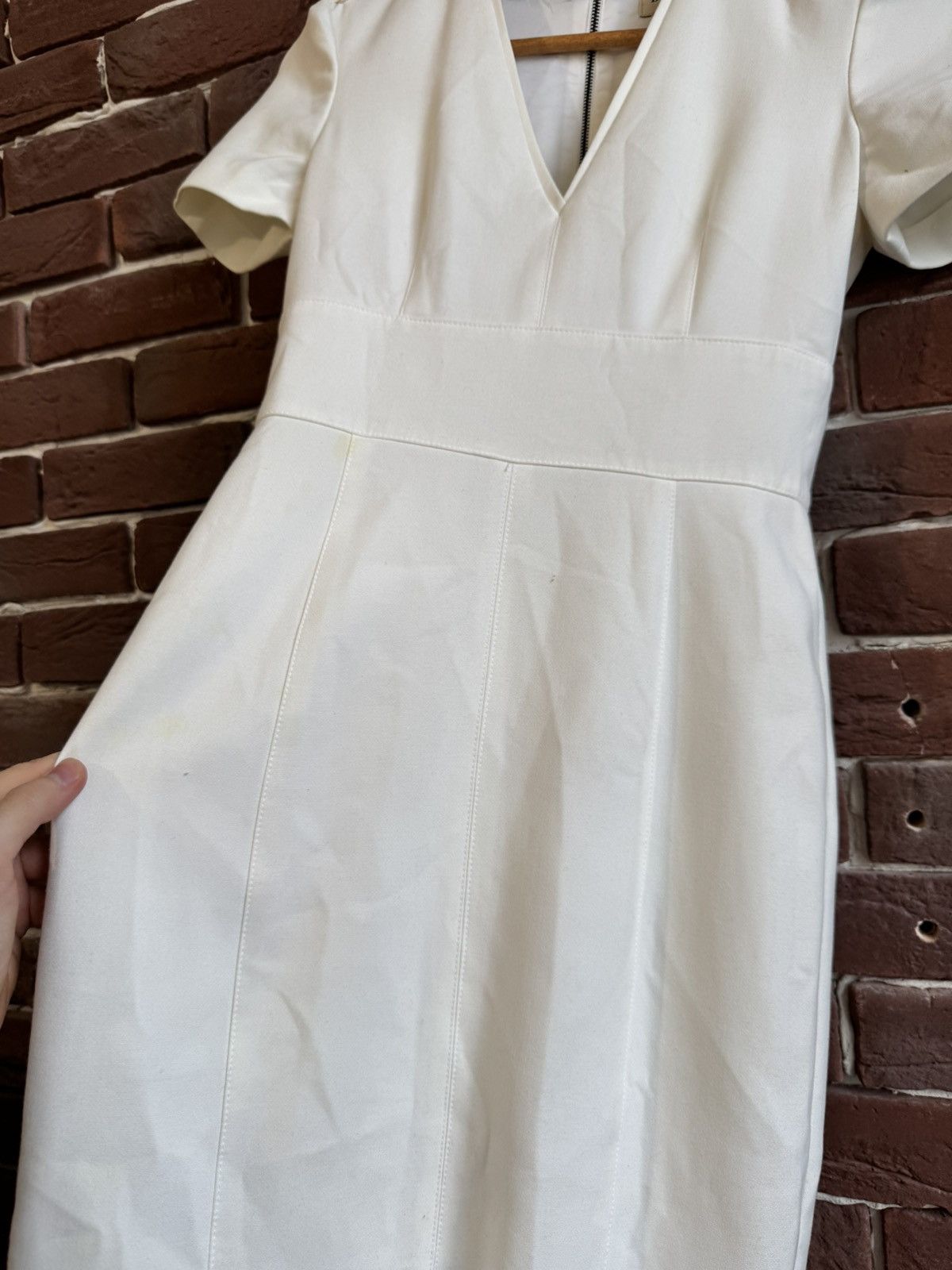 Burberry Vintage Y2K Burberry Luxury Dress Designer 36IT White Size XS / US 0-2 / IT 36-38 - 4 Thumbnail