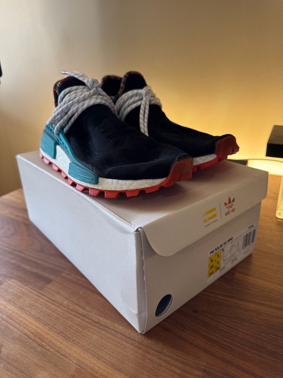 Adidas × Pharrell adidas Originals x Pharrell Williams Solar Hu NMD Black Size US 6.5 / EU 39-40 - 2 Thumbnail