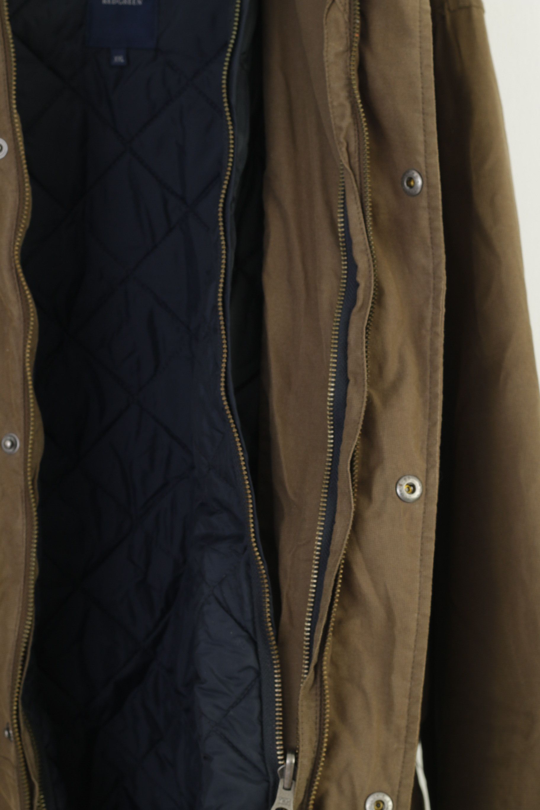 Vintage Redgreen Men XXL Jacket Khaki Nylon Cotton Blend 3695 Size US XXL / EU 58 / 5 - 5 Thumbnail