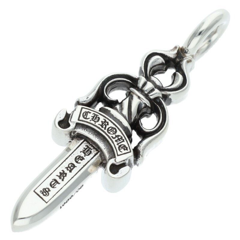 Chrome Hearts Double Dagger Silver Necklace