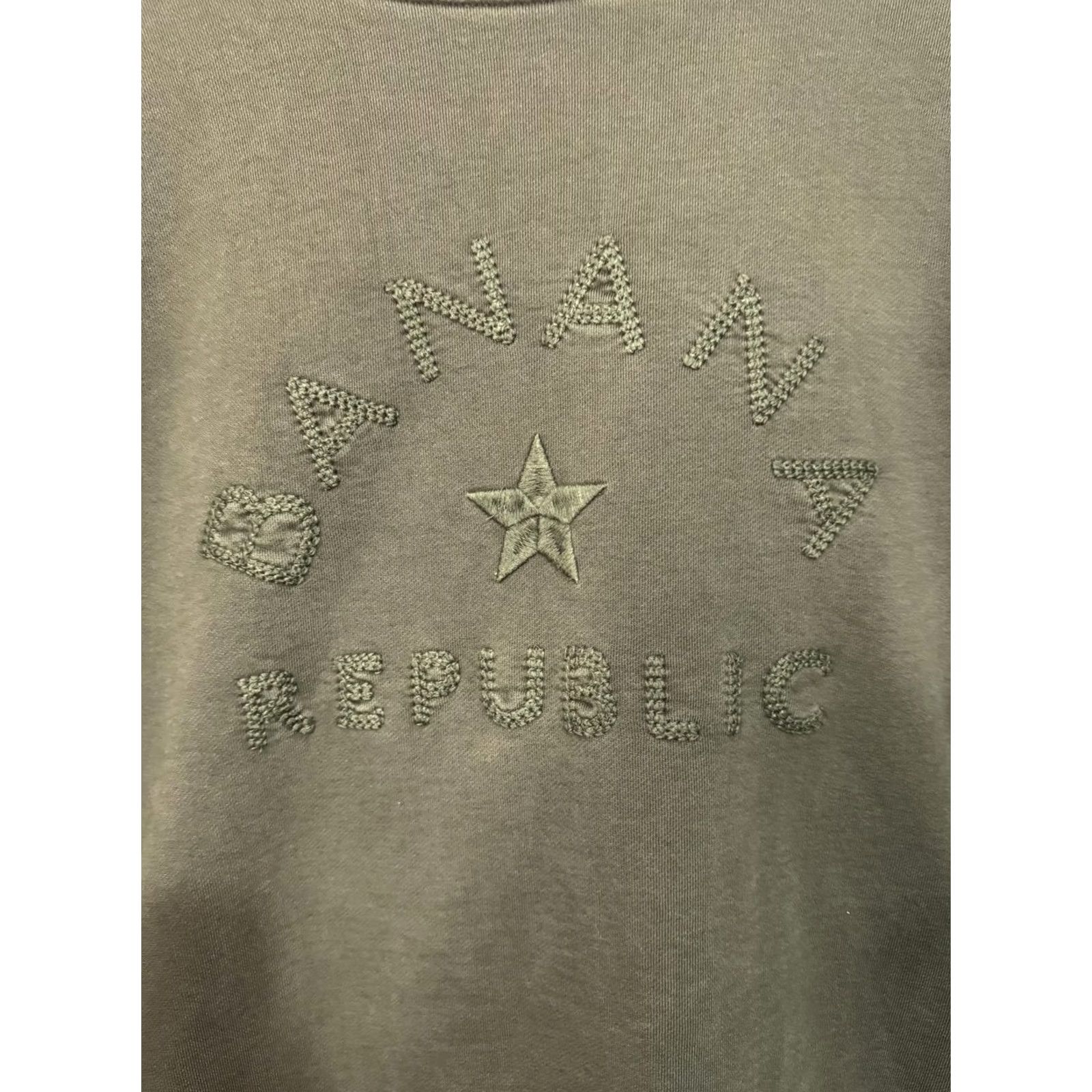 Banana Republic Banana Republic Sweatshirt Olive Green Embroidered XL Crew Neck Long Sleeve Pullover Knit Cotton Mens Regular Vintage No Size US XL / EU 56 / 4 - 2 Thumbnail