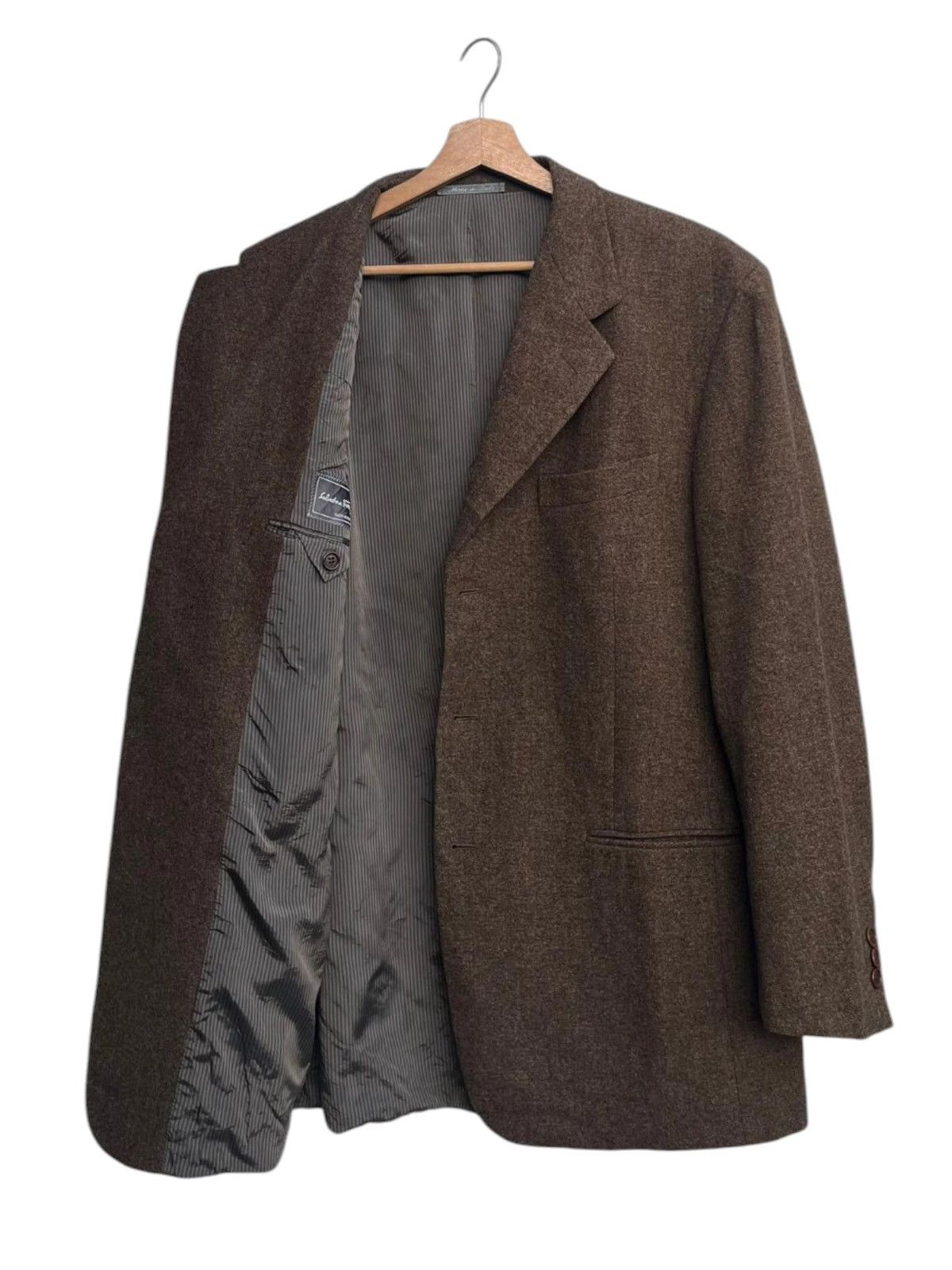 Salvatore Ferragamo Salvatore Ferragamo Wool Cashmere Jacket Size US L / EU 52-54 / 3 - 3 Thumbnail