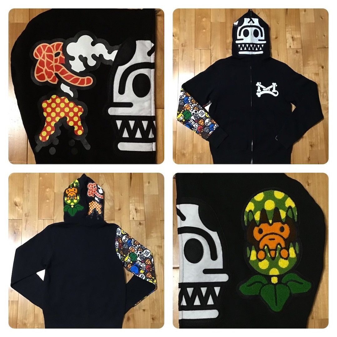 Bape BAPE MILO Animal Safari JURASSIC REX FULL ZIP HOODIE NIGO Size US S / EU 44-46 / 1 - 1 Thumbnail