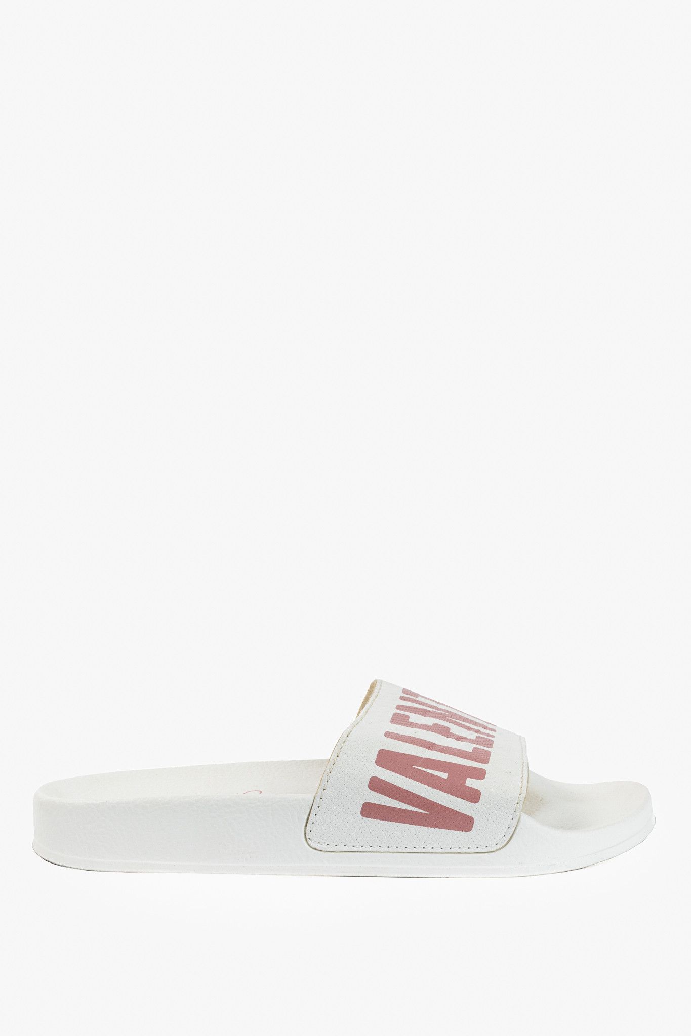 Valentino Valentino by Mario Valentino Irene Logo Slide Sandals Size US 8.5 / IT 38.5 - 2 Thumbnail