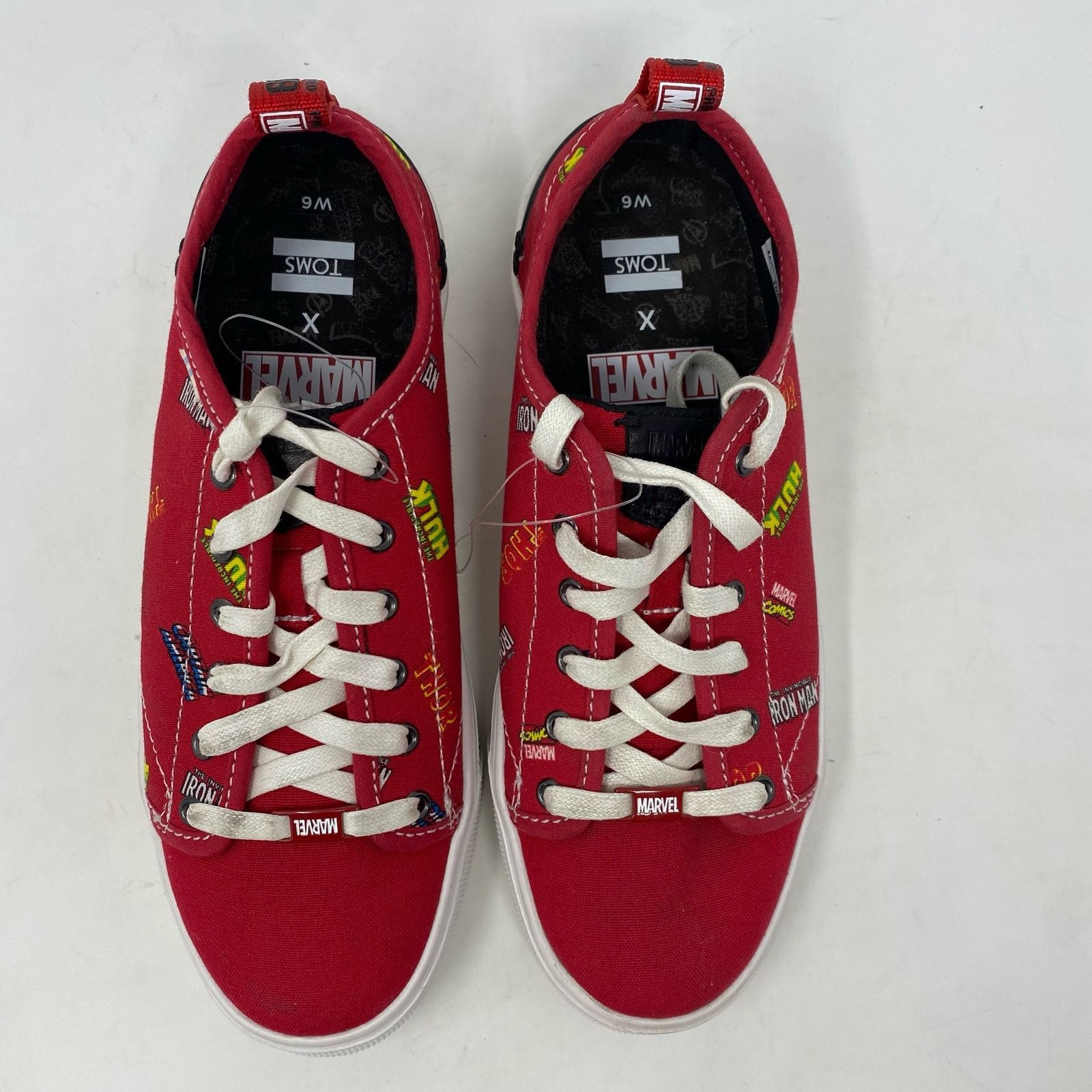Toms Toms x Marvel Trvl Lite Low Lace-Up Red Synthetic Size 6 Size US 6 / IT 36 - 4 Thumbnail