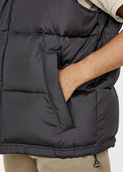 Auralee Auralee Suvin High Count Cloth Down Vest Black | Grailed