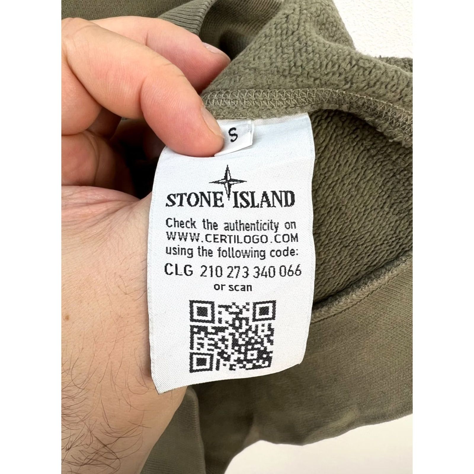 Stone Island Stone Island Sweatshirt Khaki Mens Crewneck Pullover Casual Top Size S Logo Knit Long Sleeve Cotton Regular Fit Size US S / EU 44-46 / 1 - 5 Thumbnail