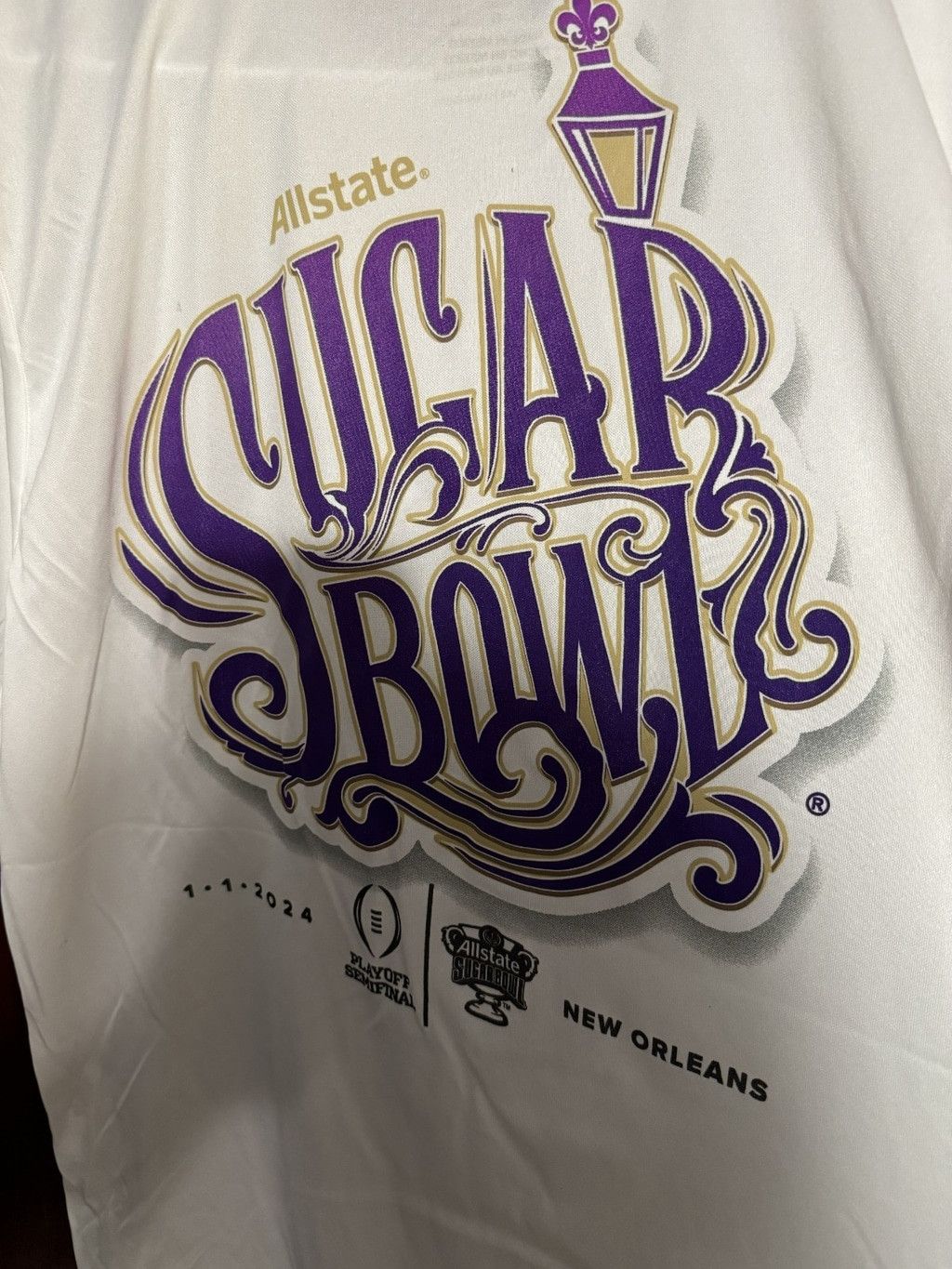 Zephyr Washington Huskies 2024 Sugar Bowl T-Shirt Men Size L White Size US L / EU 52-54 / 3 - 6 Thumbnail