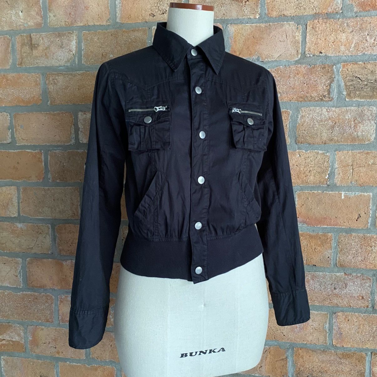 Designer × Japanese Brand Cryx punkY2K style pockets black shirt Size S / US 4 / IT 40 - 17 Thumbnail