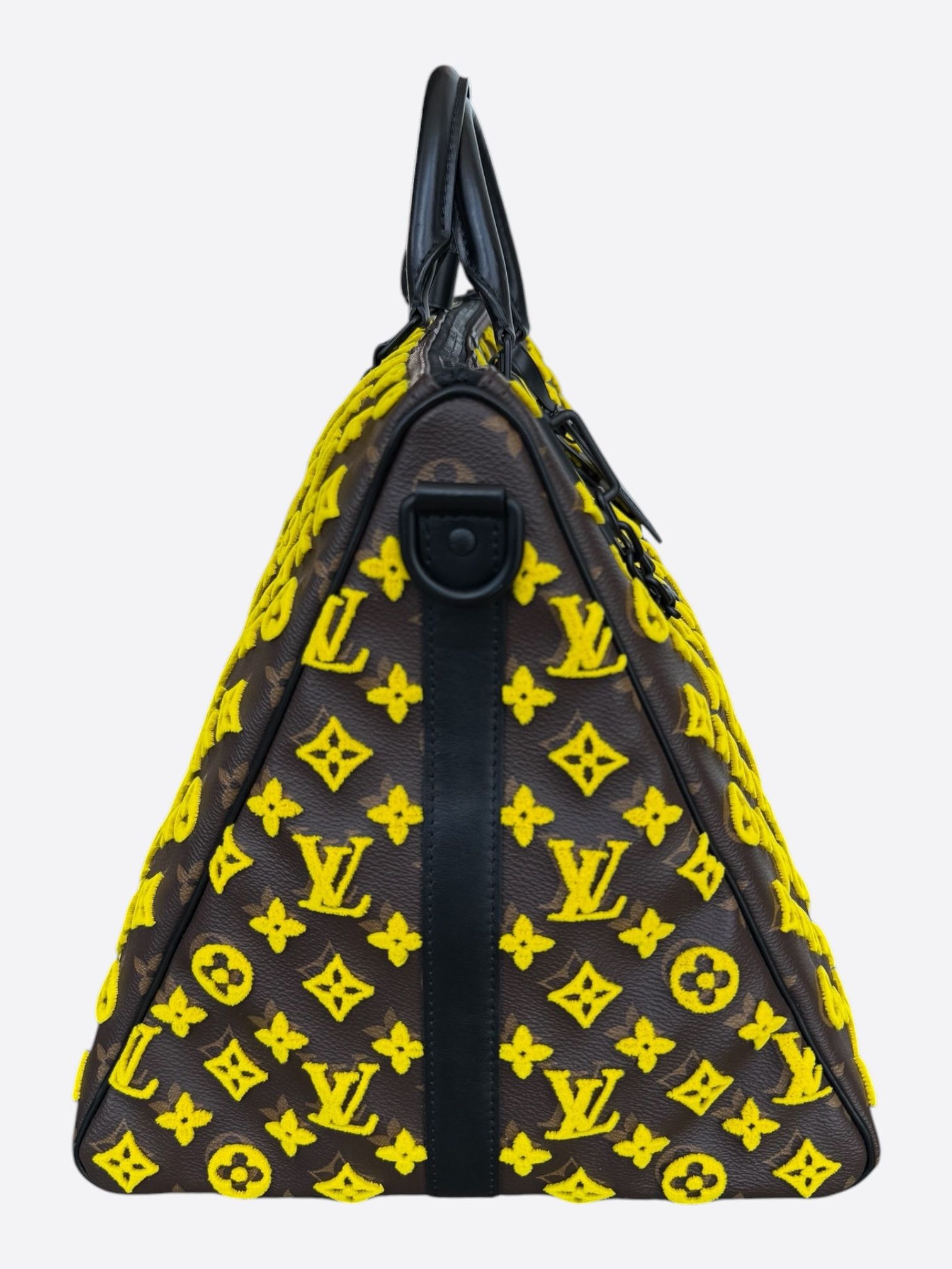 Louis Vuitton Brown & Yellow Tuffetage Monogram Triangle Keepall 50 Size ONE SIZE - 2 Thumbnail