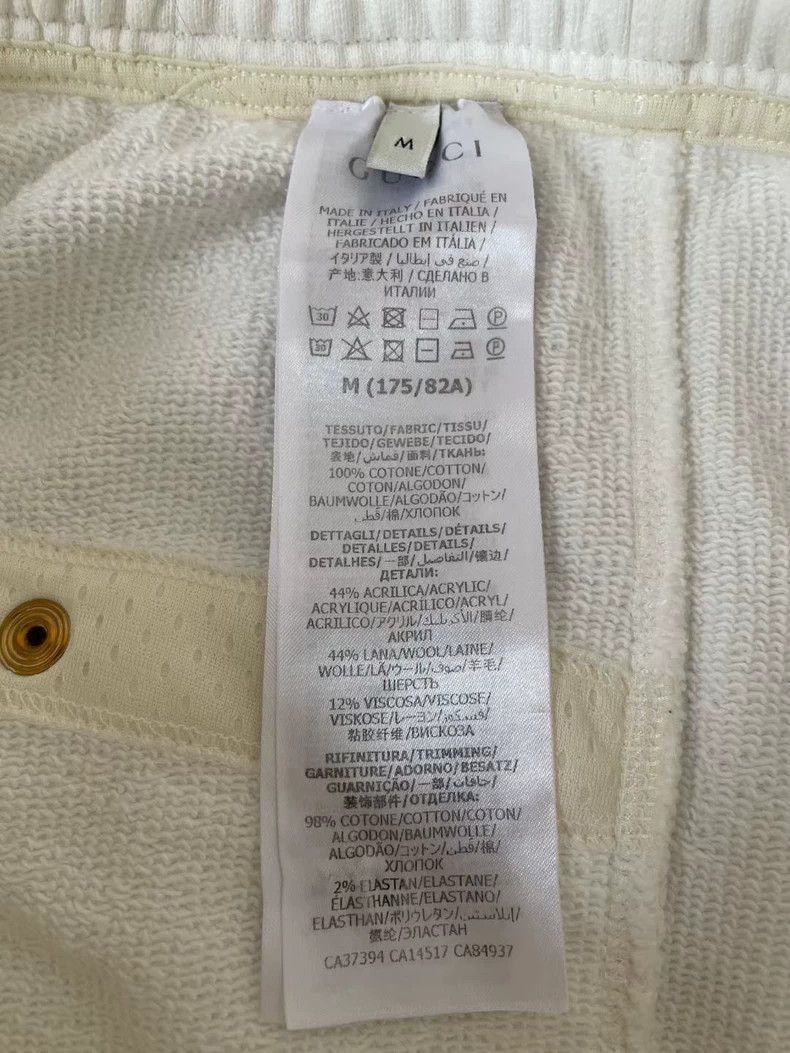 Gucci Gucci Size M Double G logo white sweatpants size M 2502-Ne Size US 28 / EU 44 - 4 Thumbnail