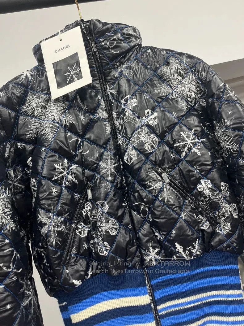 Chanel Chanel Printed Cotton Puffer Jacket. Size US M / EU 48-50 / 2 - 2 Thumbnail