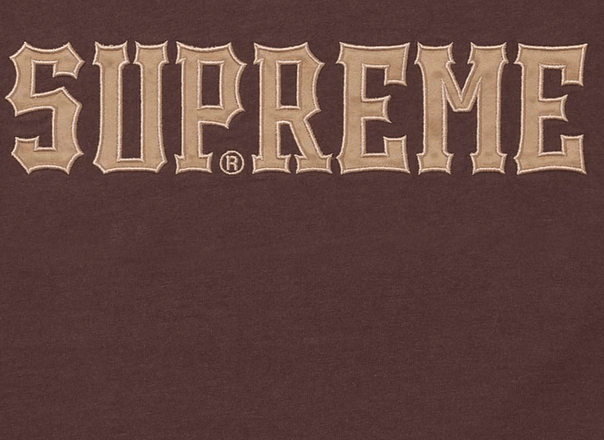 Supreme Supreme Twill Applique S/S Top Brown Size XL Size US XL / EU 56 / 4 - 2 Thumbnail