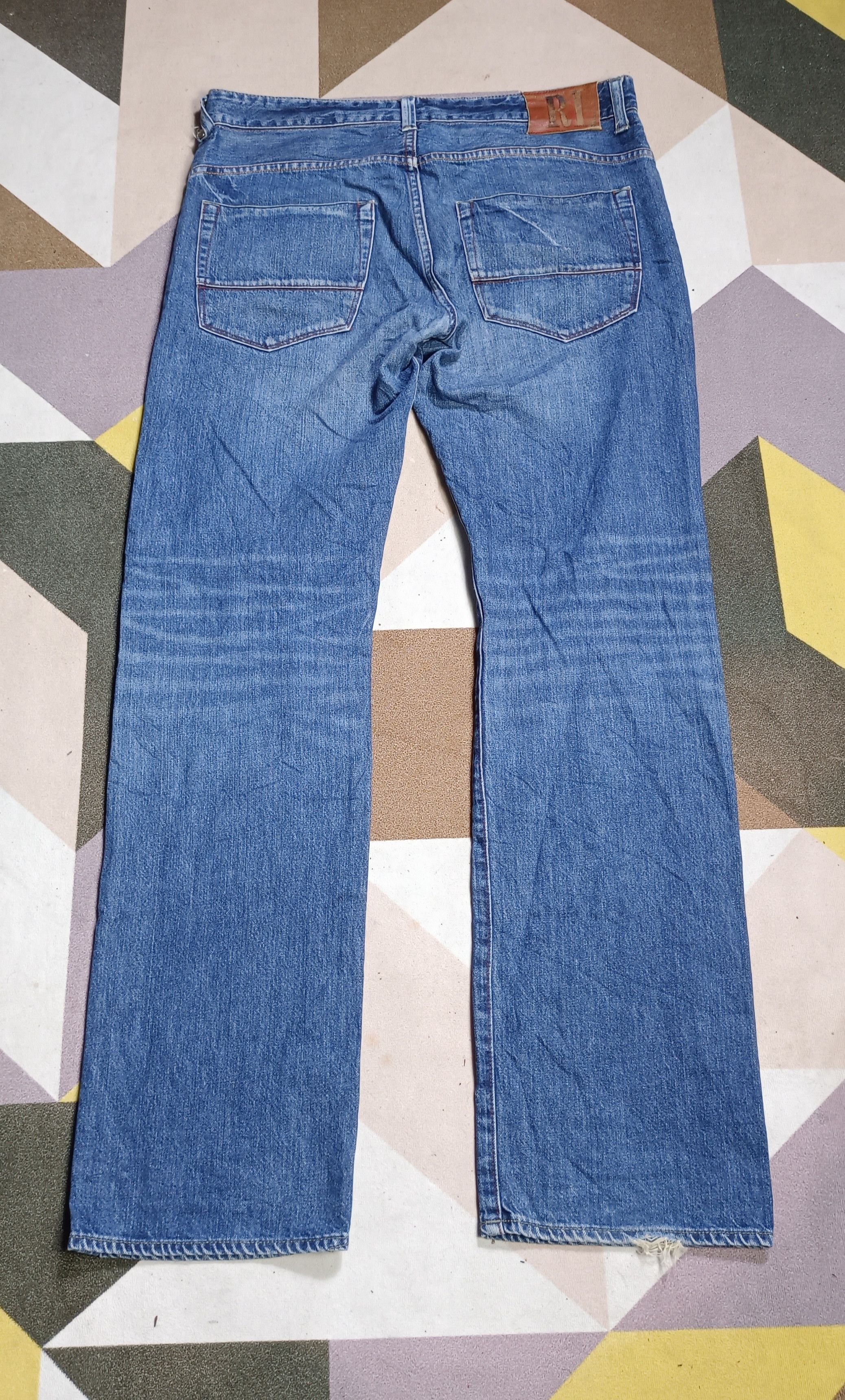Polo Ralph Lauren Vintage Polo Ralph Lauren Pai Leather Distressed Denim Size US 34 / EU 50 - 1 Thumbnail