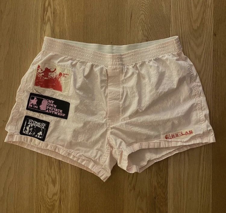 image of Raf Simons Ss20 Light Pink Patch Shorts, Men's (Size 31)