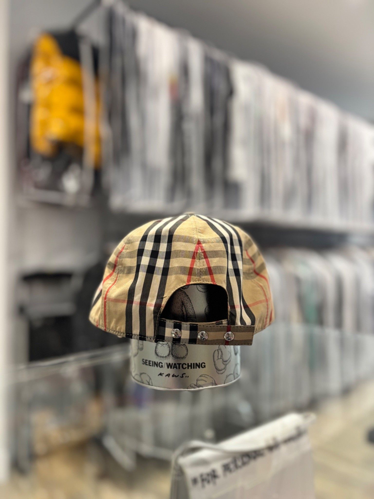 Burberry Burberry TB Logo Check Cap Size ONE SIZE - 3 Thumbnail
