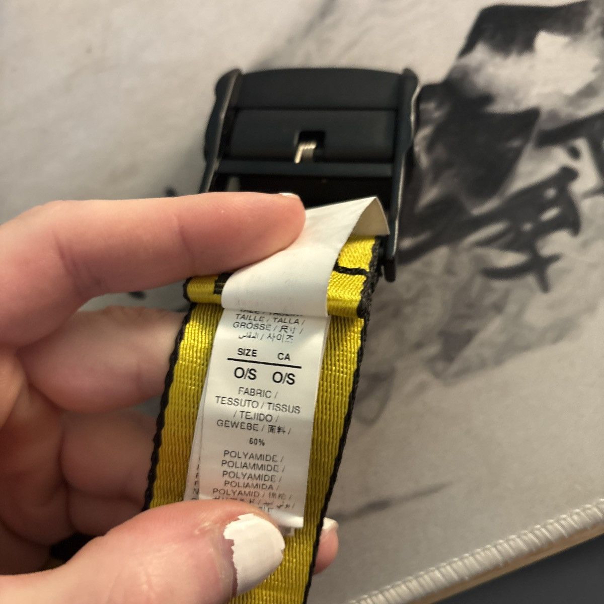 Off-White Off-White yellow/black Industrial Belt Size ONE SIZE - 6 Thumbnail