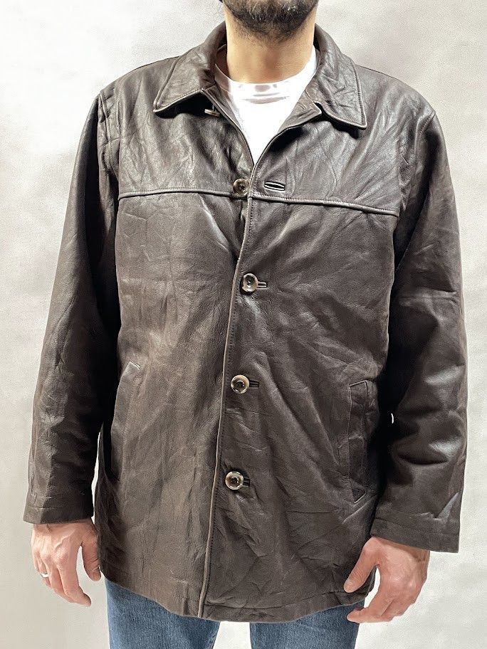Eddie Bauer × Genuine Leather vintage Y2K Eddie Bauer genuine leather parka jacket Size US XL / EU 56 / 4 - 2 Thumbnail