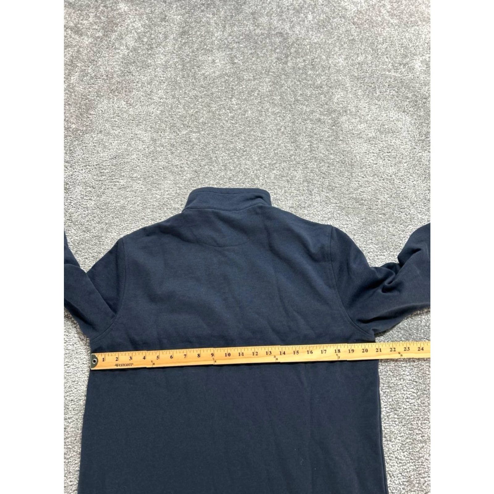 UNTUCKit UNTUCKit Parkson Sweatshirt Mens M Blue Cotton Snap Button Mock Neck Winter Shirt Size US M / EU 48-50 / 2 - 5 Thumbnail
