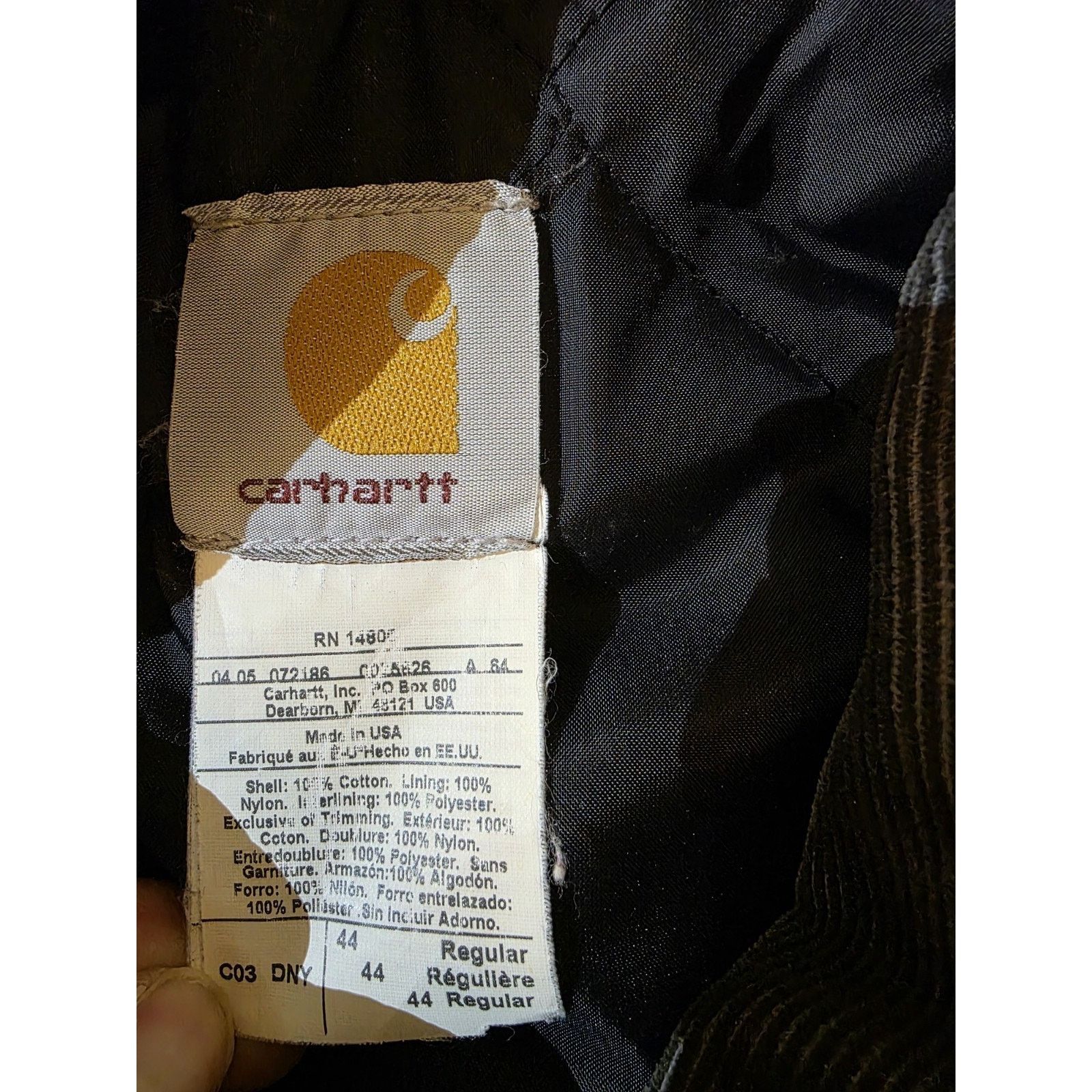 Carhartt Carhartt Navy Blue 2005 Duck Jacket Men’s Size 44/Large Size US L / EU 52-54 / 3 - 10 Thumbnail