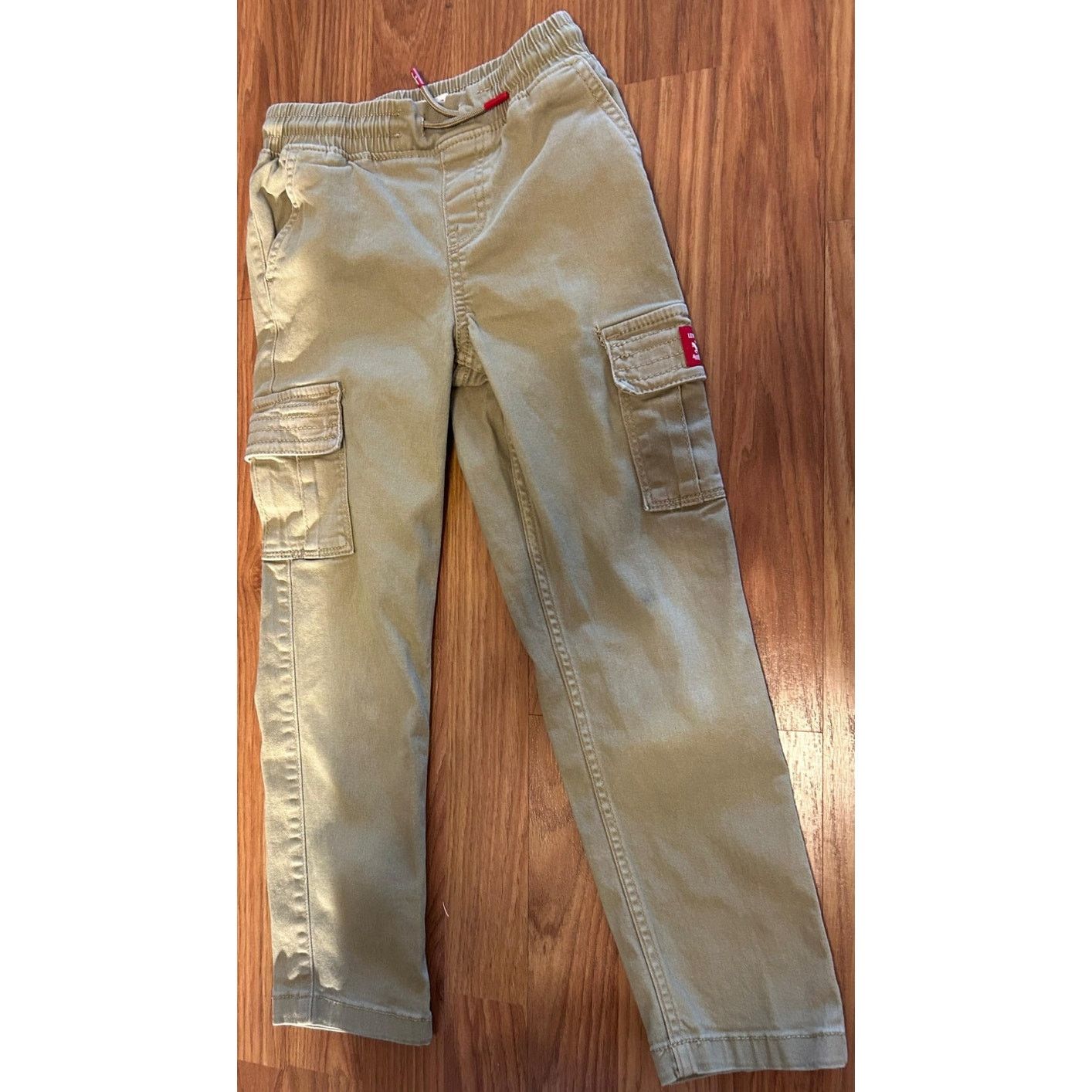 Levi's Levi's Boys' Size 7 Khaki Cargo Pants - Great Condition! Size 22" - 3 Thumbnail