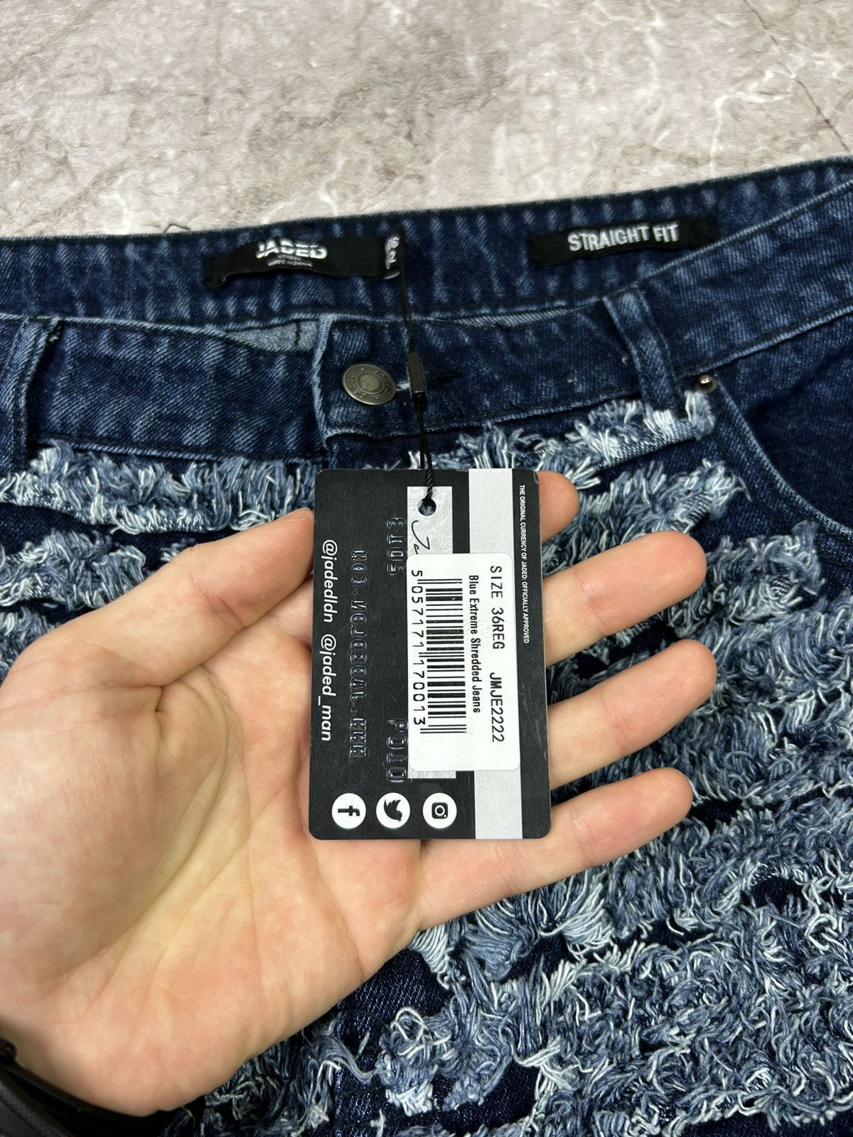 Jaded London Jaded London Shredded Denim Jeans Size US 36 / EU 52 - 6 Thumbnail