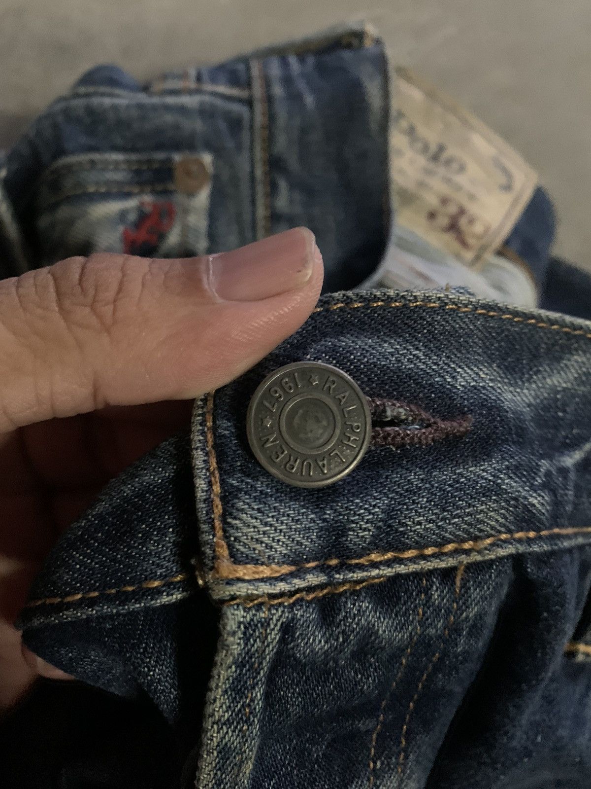 Polo Ralph Lauren × Vintage polo ralph lauren varick slim straight patchwork style jeans Size US 39 - 4 Thumbnail