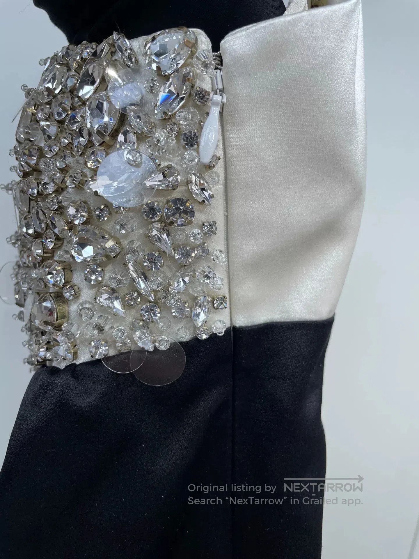 Miu Miu Miu Miu Black White Diamond Slip Dress. Size S / US 4 / IT 40 - 5 Thumbnail
