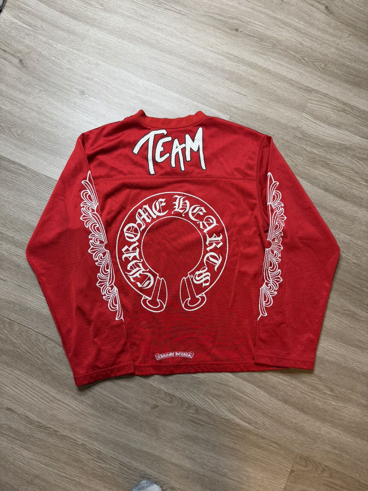 Chrome Hearts Chrome Hearts Red Jersey longsleeve Size US M / EU 48-50 / 2 - 2 Thumbnail