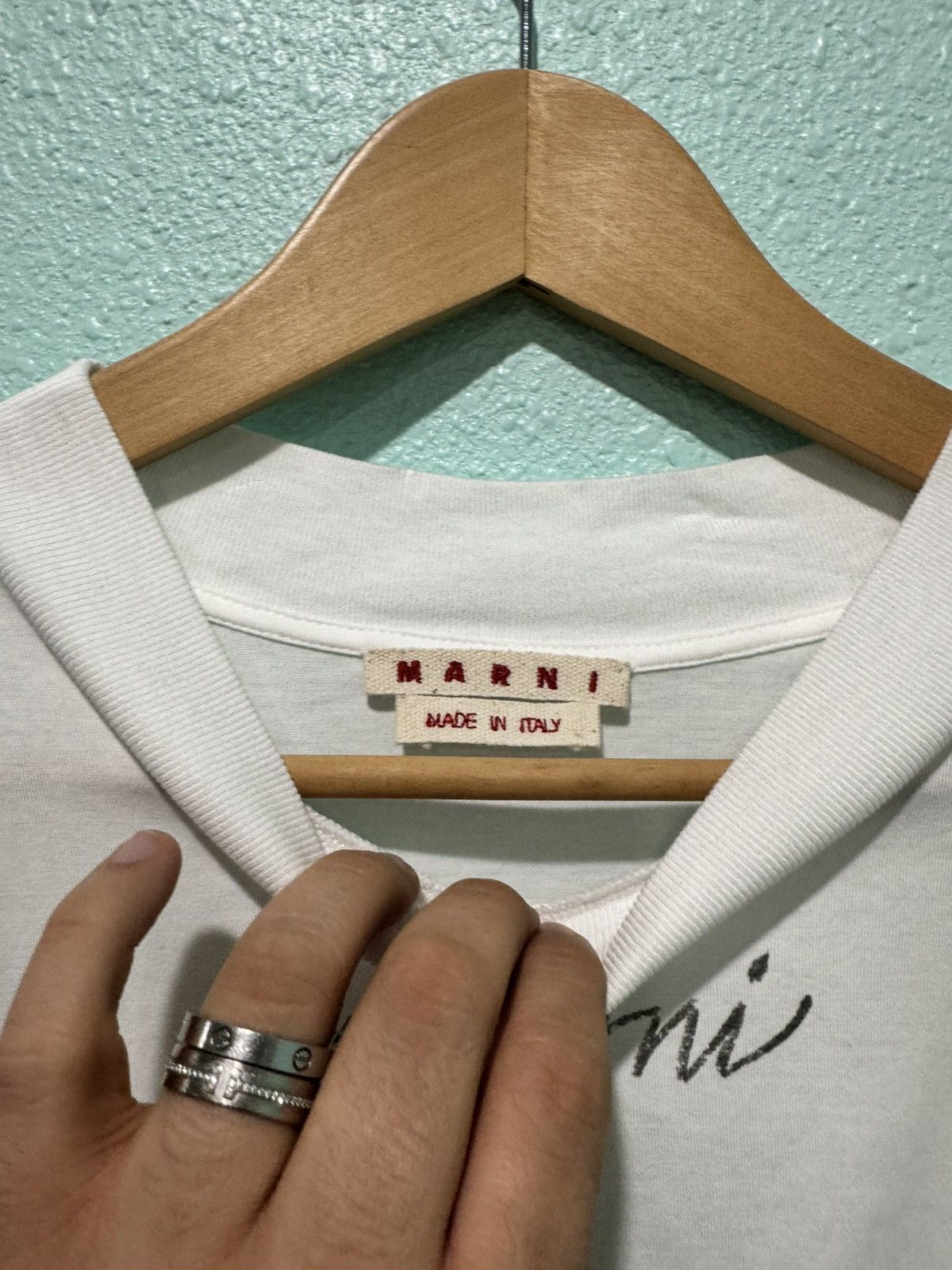 Marni Marni Scribble Logo Long Sleeve Size US L / EU 52-54 / 3 - 3 Thumbnail