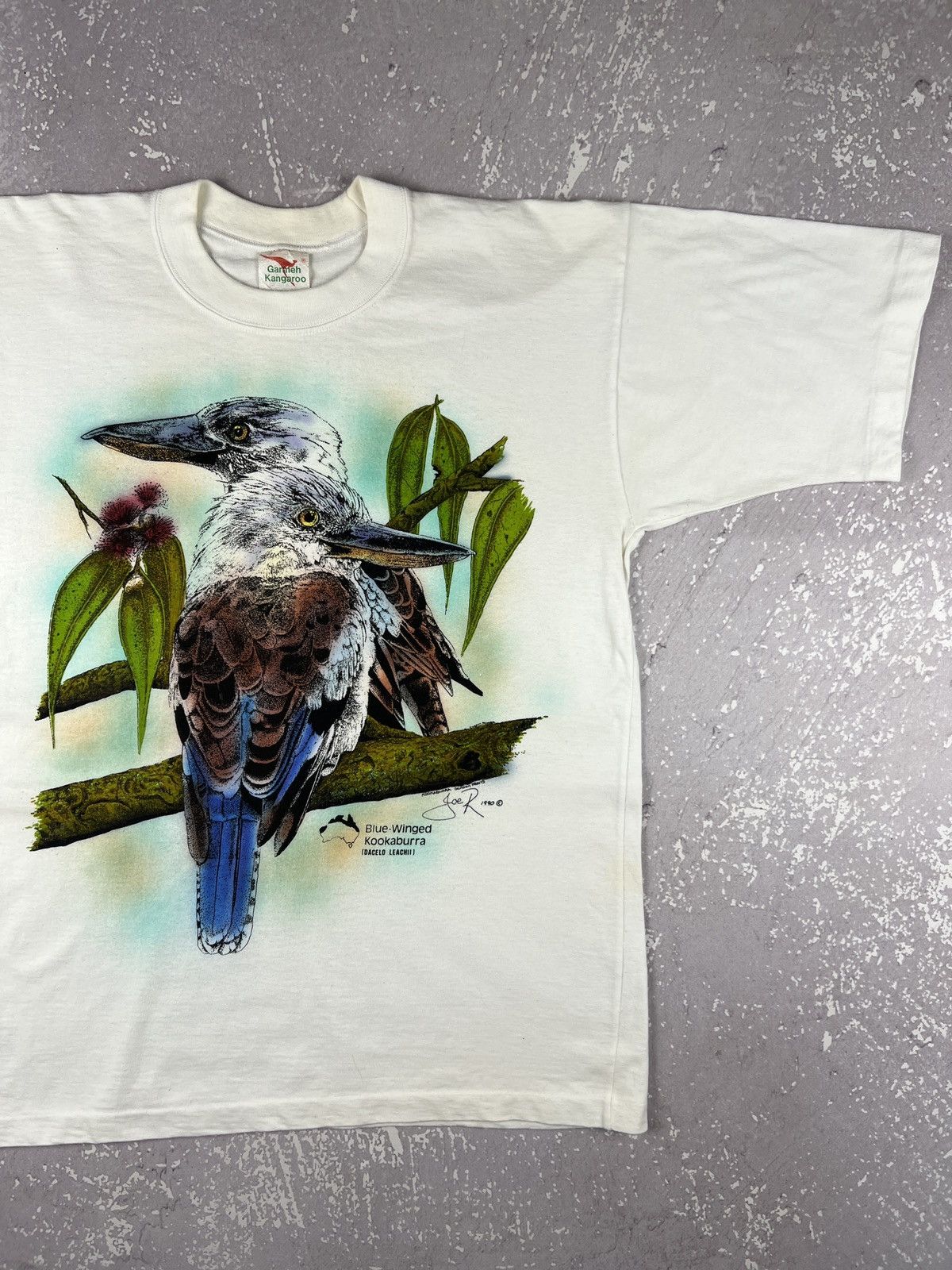 Vintage 1990 Vintage Kookaburra Joe R Graphic Single Stitch T Shirt Size US S / EU 44-46 / 1 - 2 Thumbnail