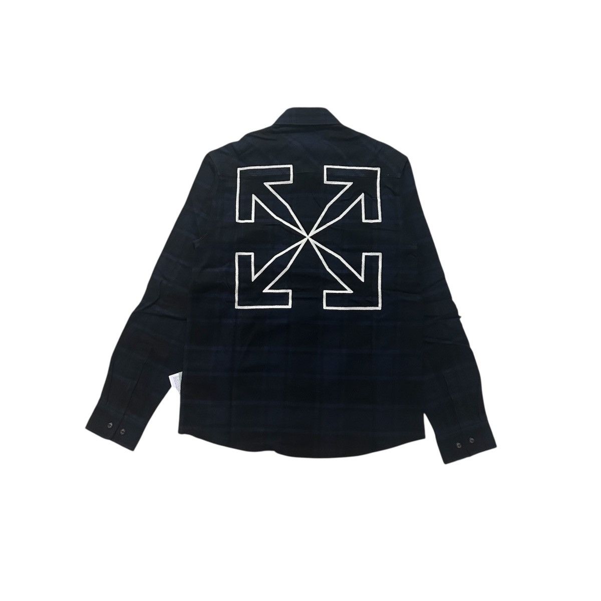 Off-White New Off-White Arrow Button Up Flannel Shirt Size Small Size US S / EU 44-46 / 1 - 3 Thumbnail