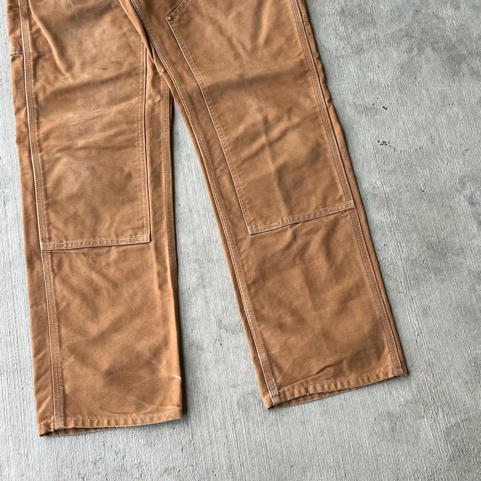 Carhartt × Vintage Carhartt brown double knee work wear carpenter pants Size US 29 - 4 Thumbnail