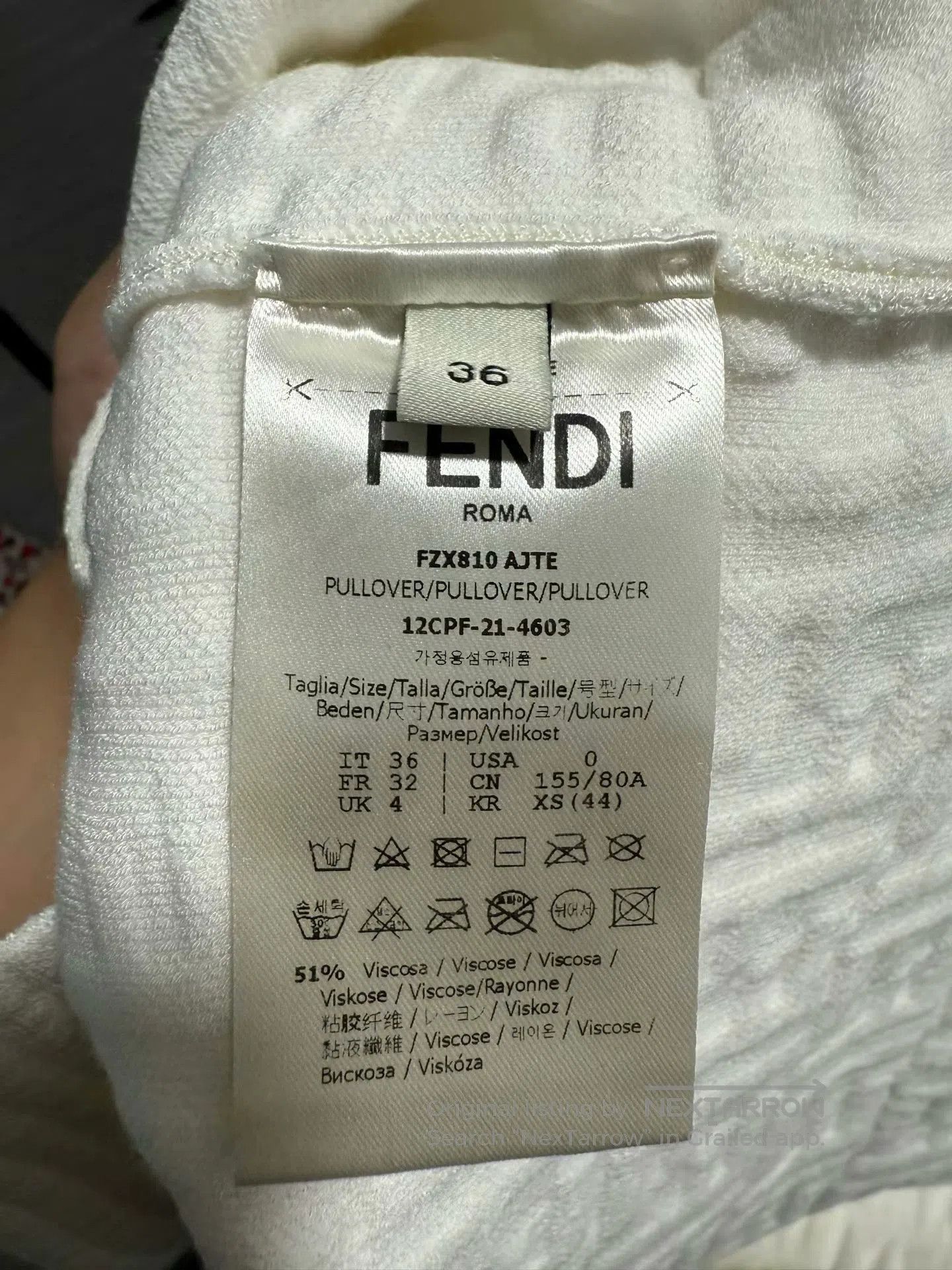 Fendi Fendi Double F Embossed Sweatshirt Size 36. Size S / US 4 / IT 40 - 6 Thumbnail