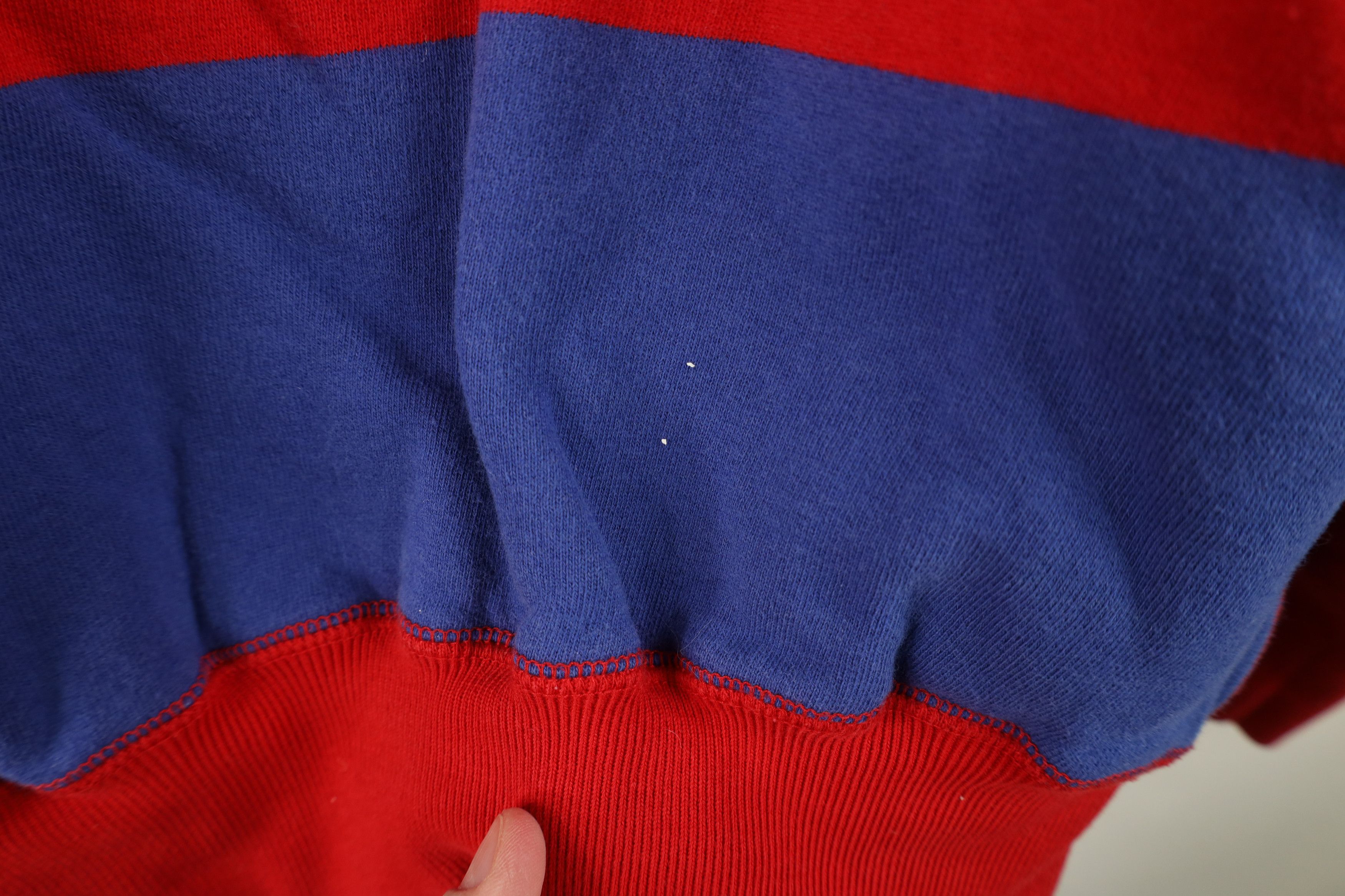 Polo Ralph Lauren Vintage 90s Ralph Lauren Striped 1/4 Half Zip Sweatshirt Size US M / EU 48-50 / 2 - 13 Thumbnail