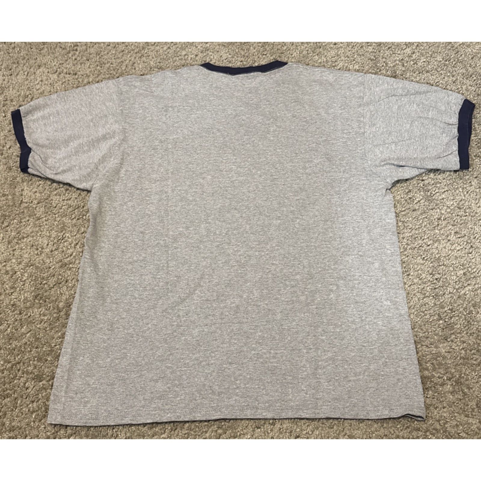 Vintage VINTAGE 90s Rose Bowl Pasadena Parade Grey Ringer T-Shirt L Mens Stains Size US L / EU 52-54 / 3 - 5 Thumbnail