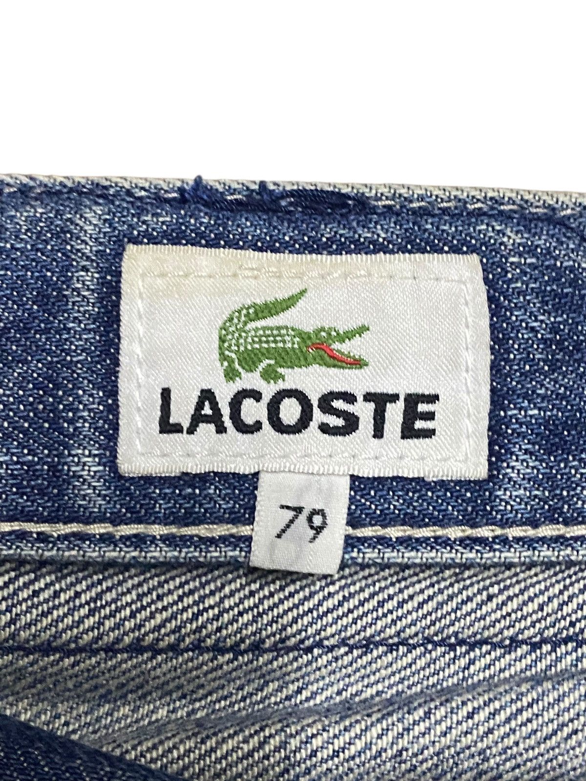 Junya Watanabe × Lacoste Vintage Lacoste Japan Faded Wash Distressed Baggy Jeans Size US 31 - 16 Thumbnail