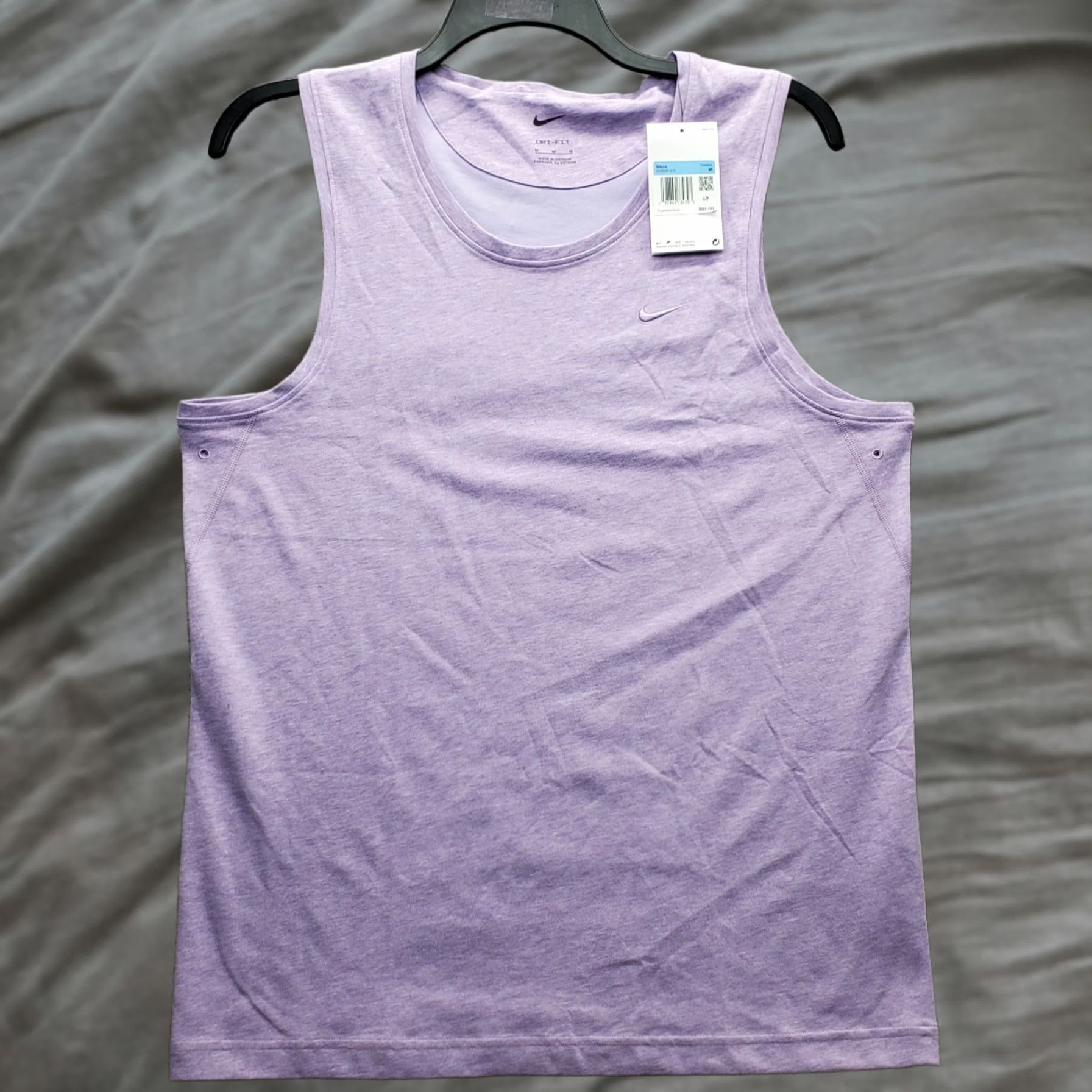 Nike Nike Dri-FIT Primary Versatile Tank Mens M Purple Swoosh Logo Pullover DV9833-515 Size US M / EU 48-50 / 2 - 1 Thumbnail
