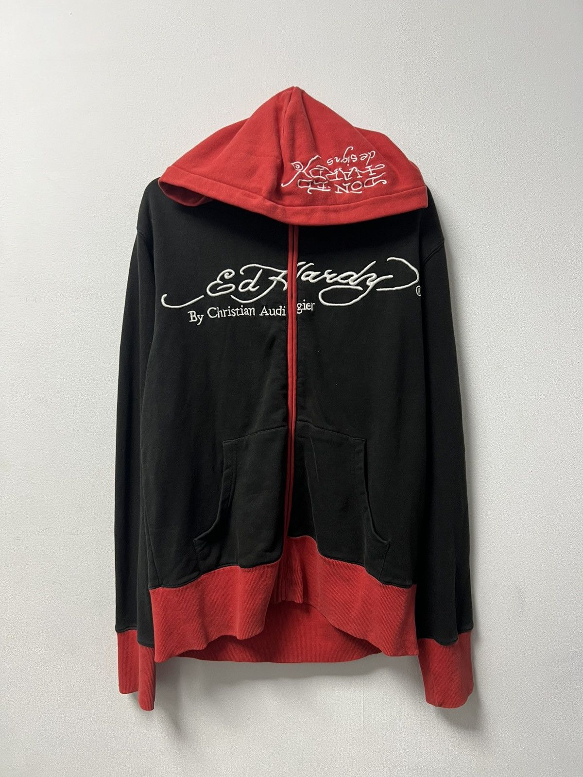 Ed Hardy Vintage Ed Hardy Zip Up Hoodie Size M Size US M / EU 48-50 / 2 - 2 Thumbnail