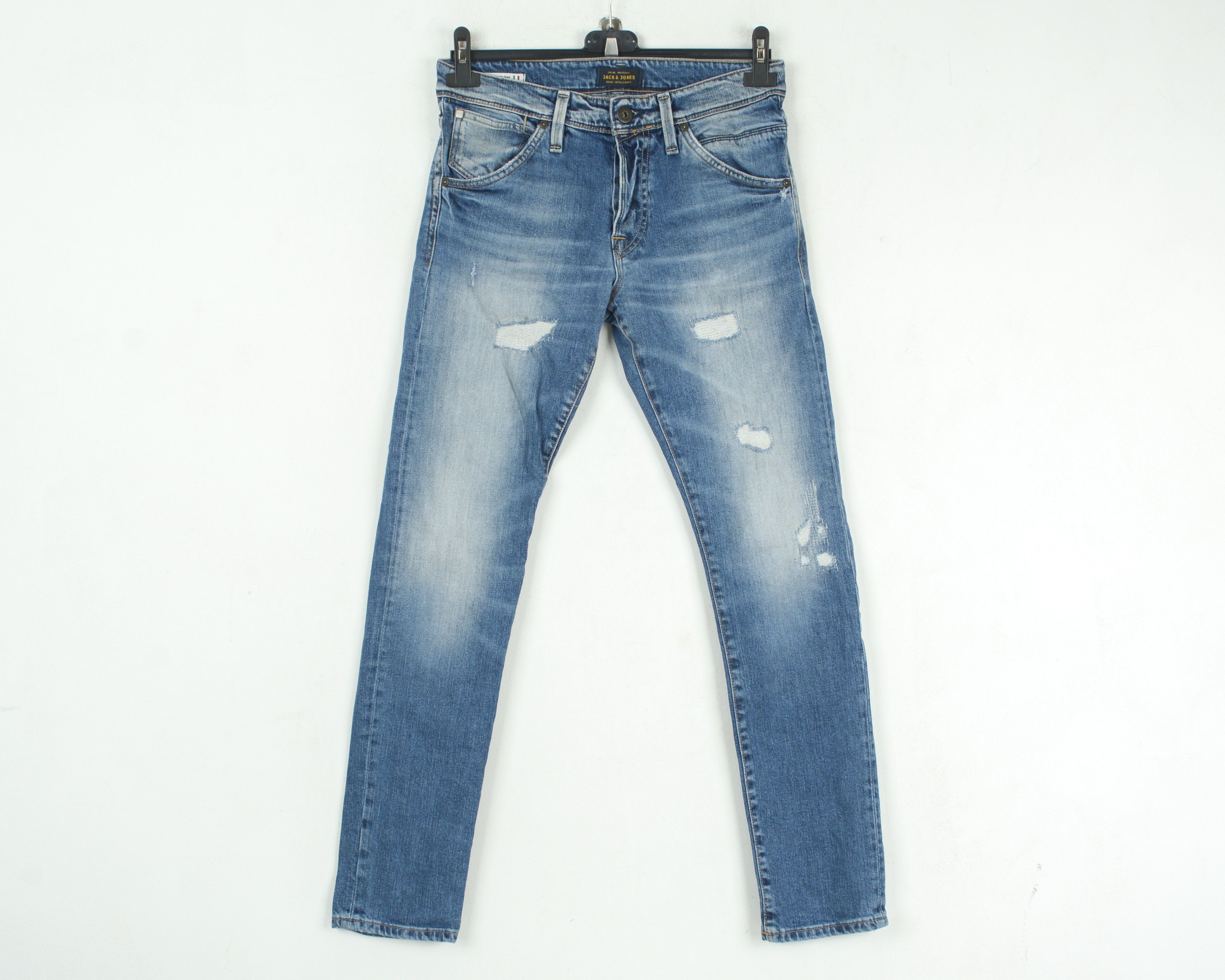 Jack & Jones Glenn W29 L32 Slim Tapered Jeans Denim Pants Trousers Riped Size US 29 - 1 Thumbnail
