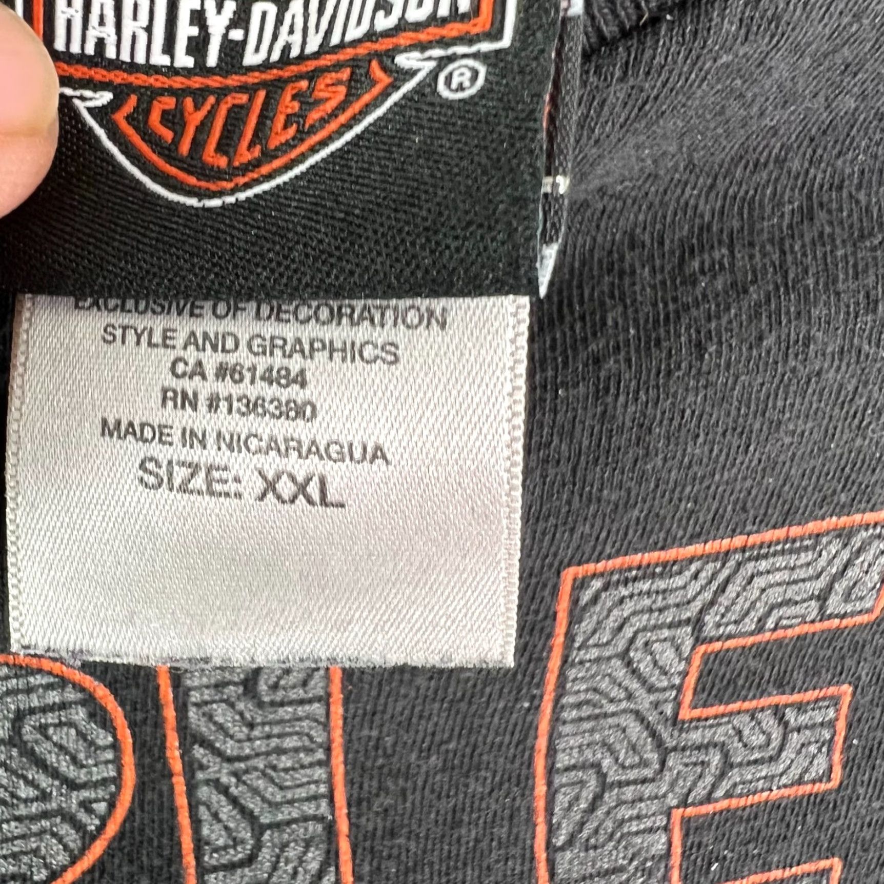 Harley Davidson Harley-Davidson Lewiston Maine T-Shirt Womens Plus Size XXL Black Double-Sided Graphic Motorcycle Size XXL / US 16-18 / IT 52-54 - 4 Thumbnail