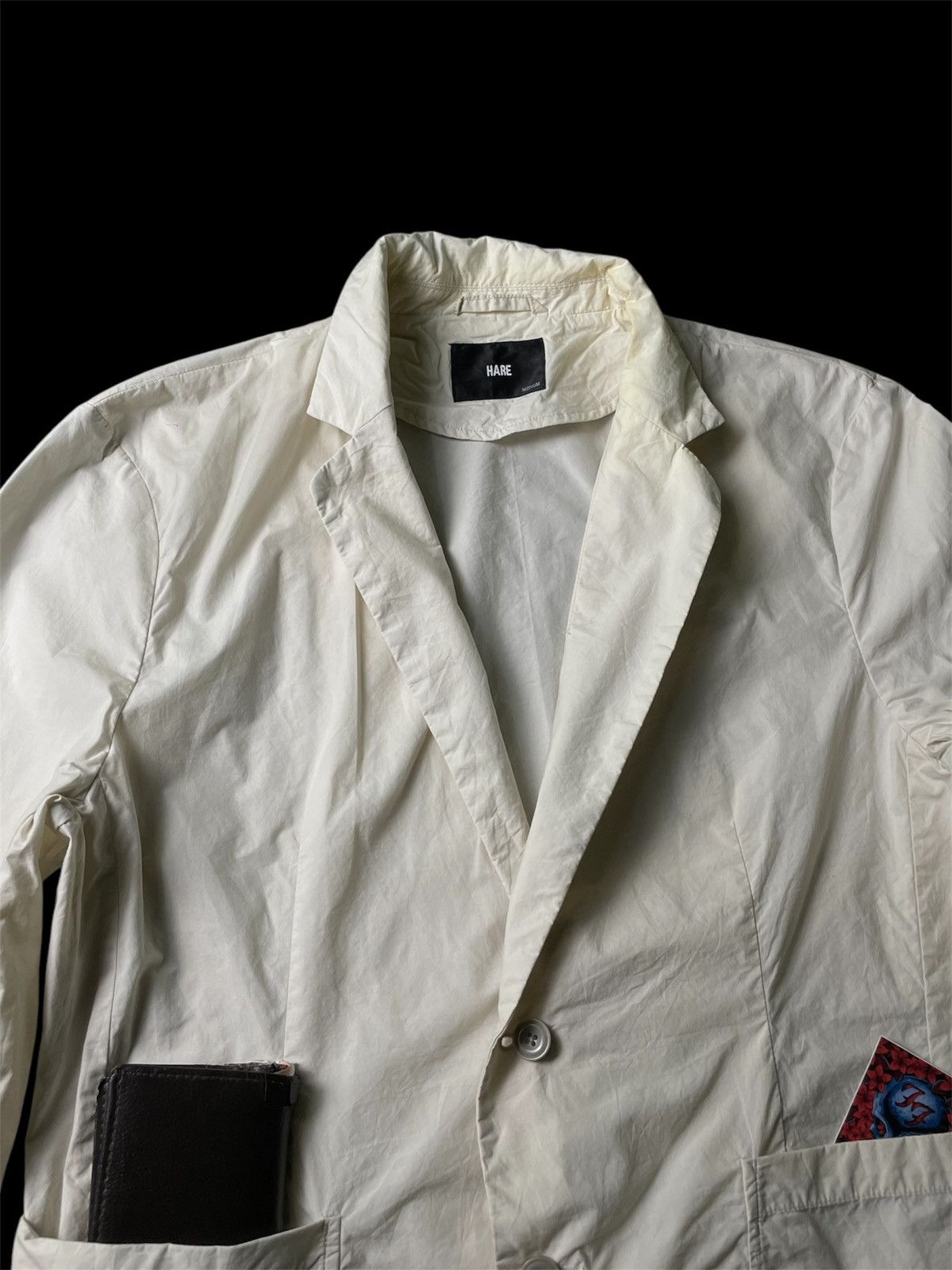 HARE × Japanese Brand HARE (Avant Garde) Lightweight Blazer : Off-White Size US M / EU 48-50 / 2 - 7 Thumbnail