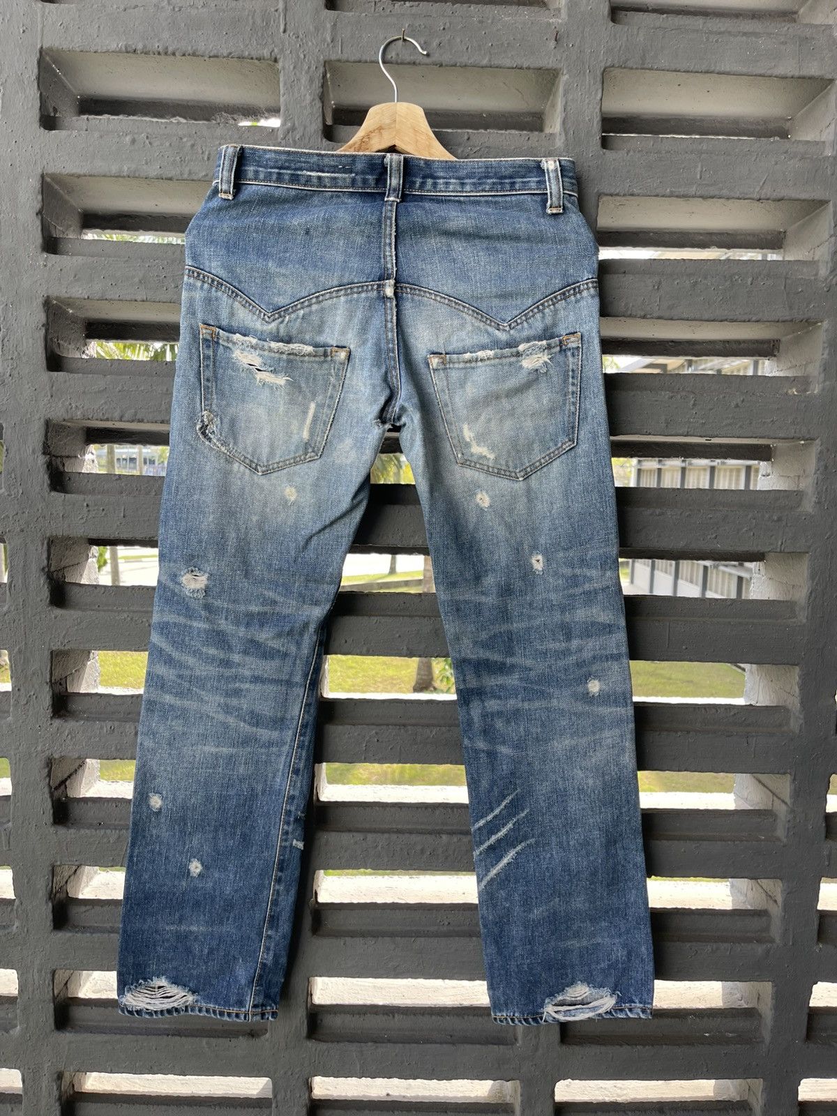 Denime × Japanese Brand Sunaokuwahara issey miyake Distressed Jeans Size US 29 - 2 Thumbnail