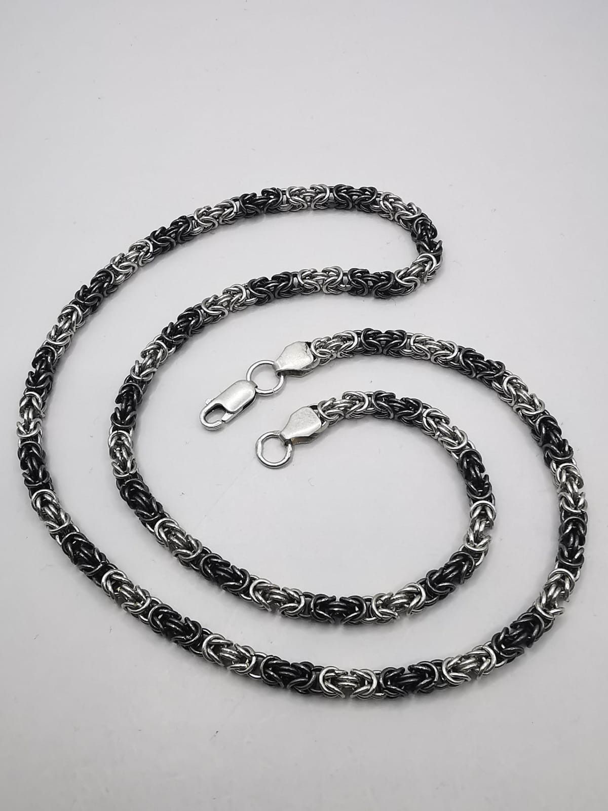 Sterling Silver Vintage necklace Chain, 925 Sterling Silver, Signed 29.49g Size ONE SIZE - 3 Thumbnail