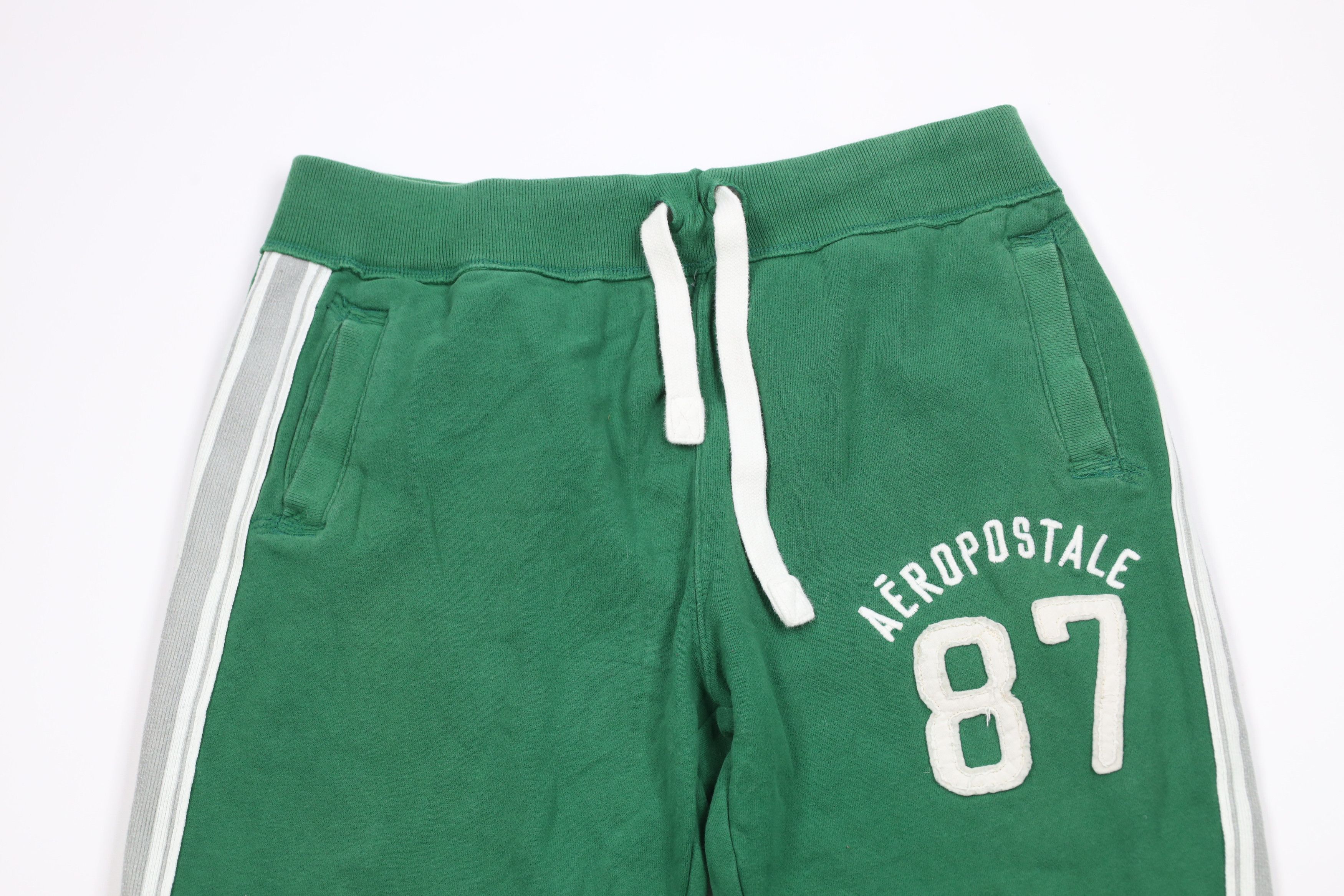Aeropostale × Vintage Vintage 90s Y2K Aeropostale Spell Wide Leg Sweatpants Green Size US 36 / EU 52 - 2 Thumbnail